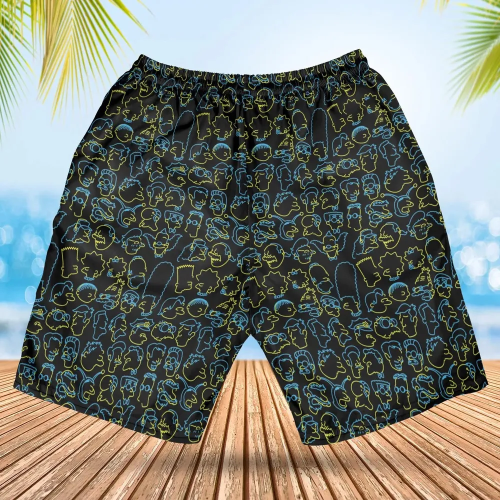 The Simpsons Neon Hawaiian Short - 2