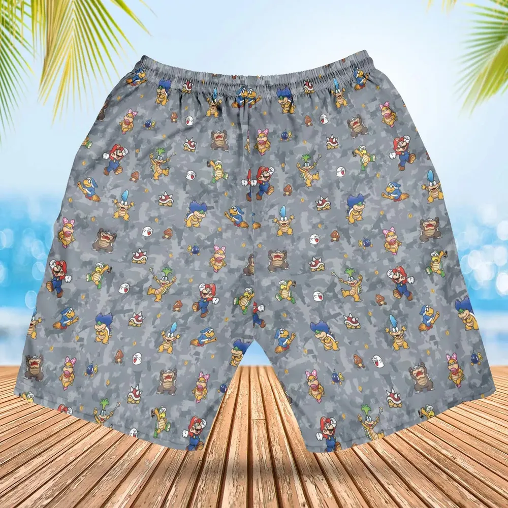 Super Mario Nintendo Video Game Hawaiian Short - 2