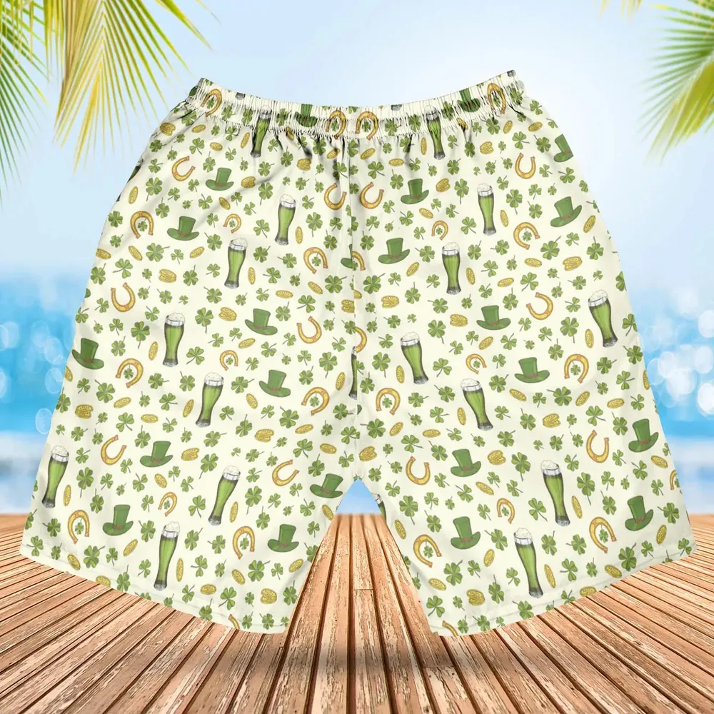 St.Patrick’s Day Pattern Hawaiian Short - 2
