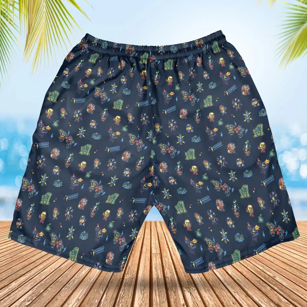 Masters Of The Universe Funny Pattern Hawaiian Short - 2