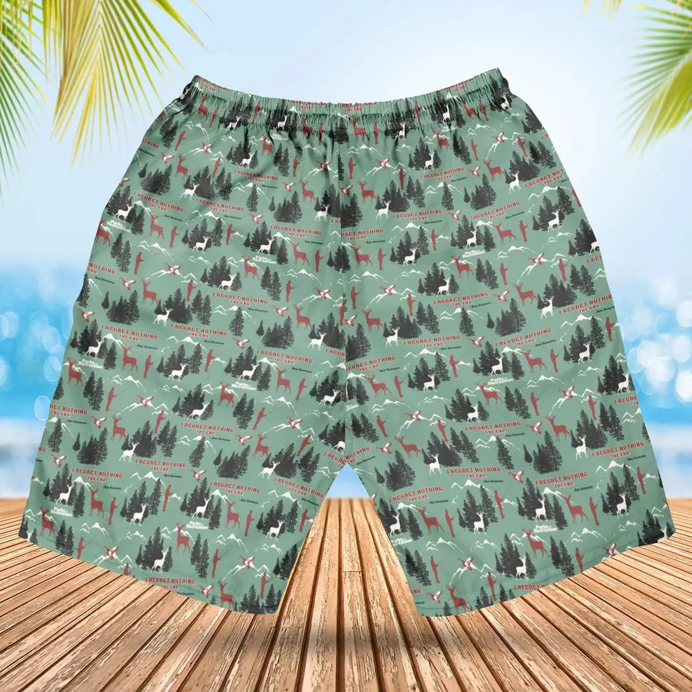 I Regret Nothing Park And Recreation Hawaiian Short - 2