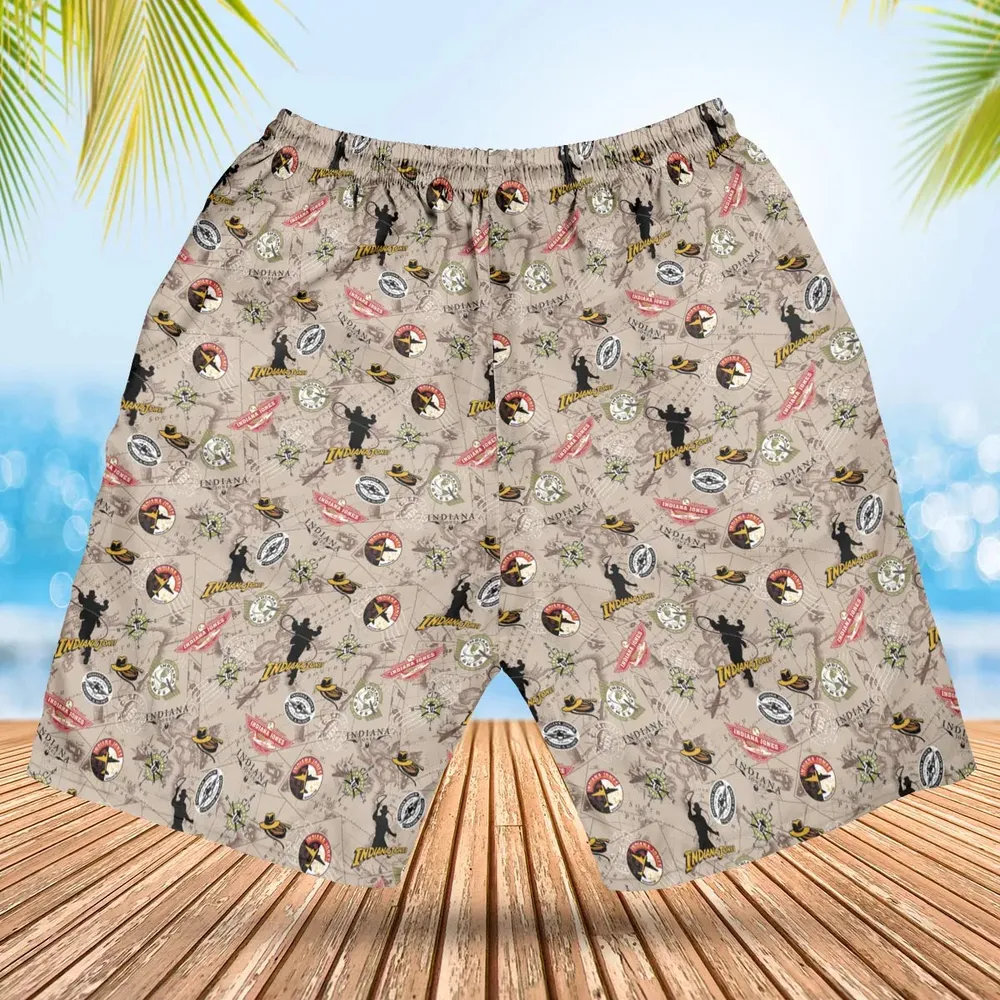Indiana Jones Patterns Hawaiian Short - 2