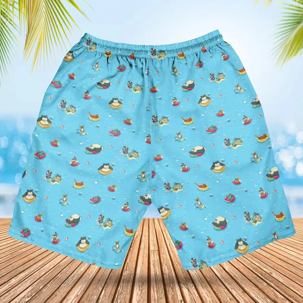 Pokemon Sunny Days Sea Swim Hawaiian Short - 2