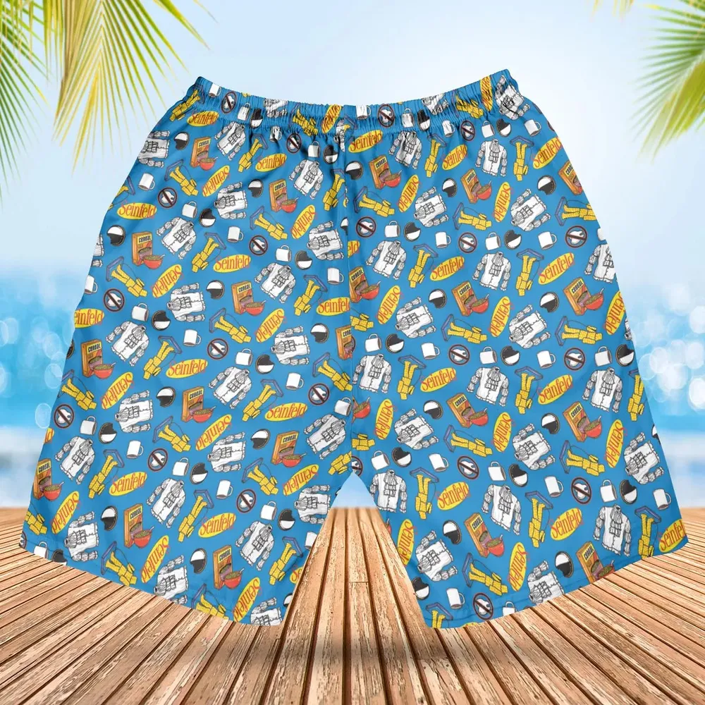 Jerry Seinfeld Comedian Pattern Hawaiian Short - 2