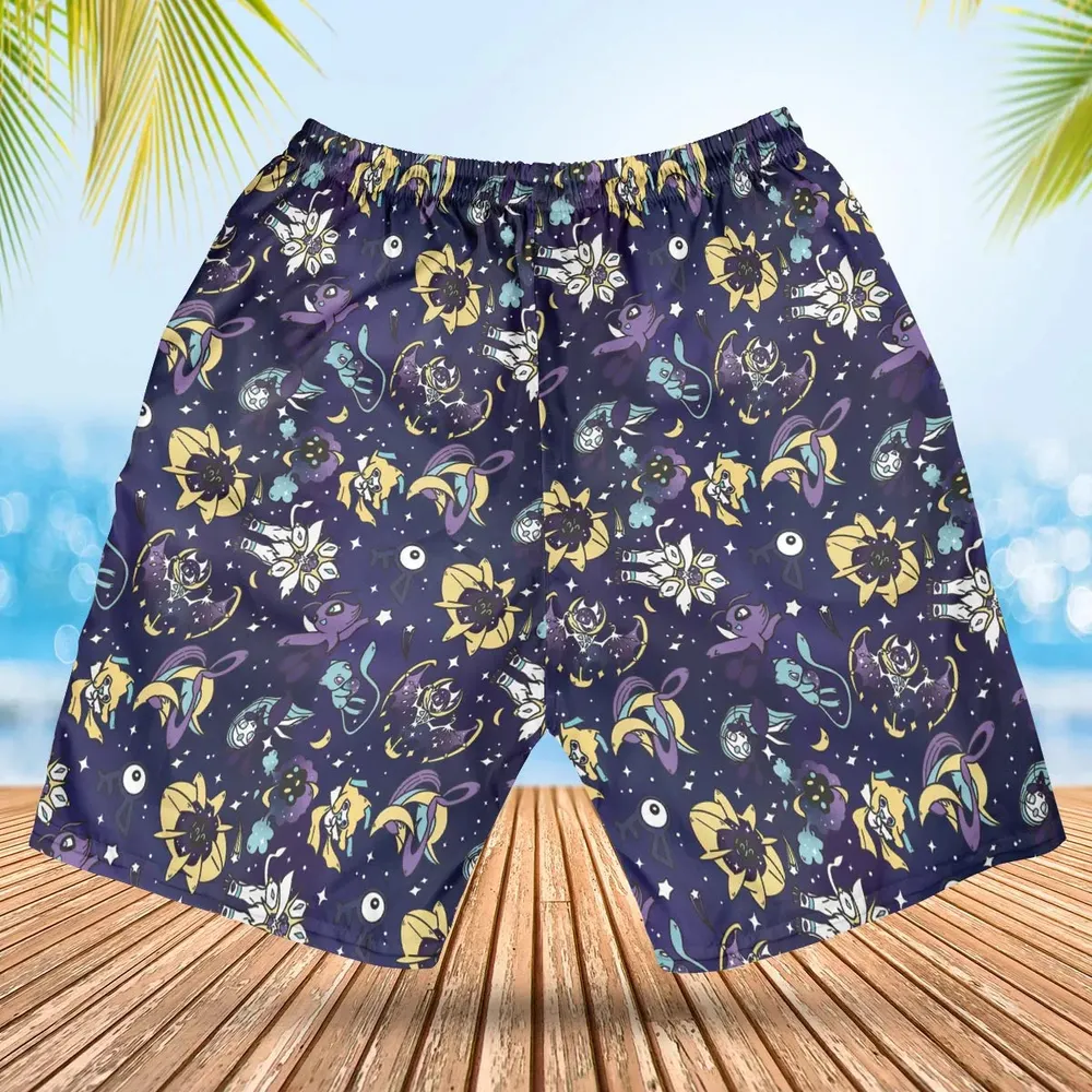 Galaxy Mew Psychic Type Pokemon Hawaiian Short - 2