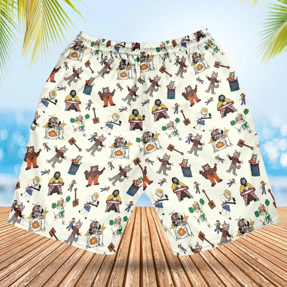 The Rock-afire Explosion Pattern Hawaiian Short - 2