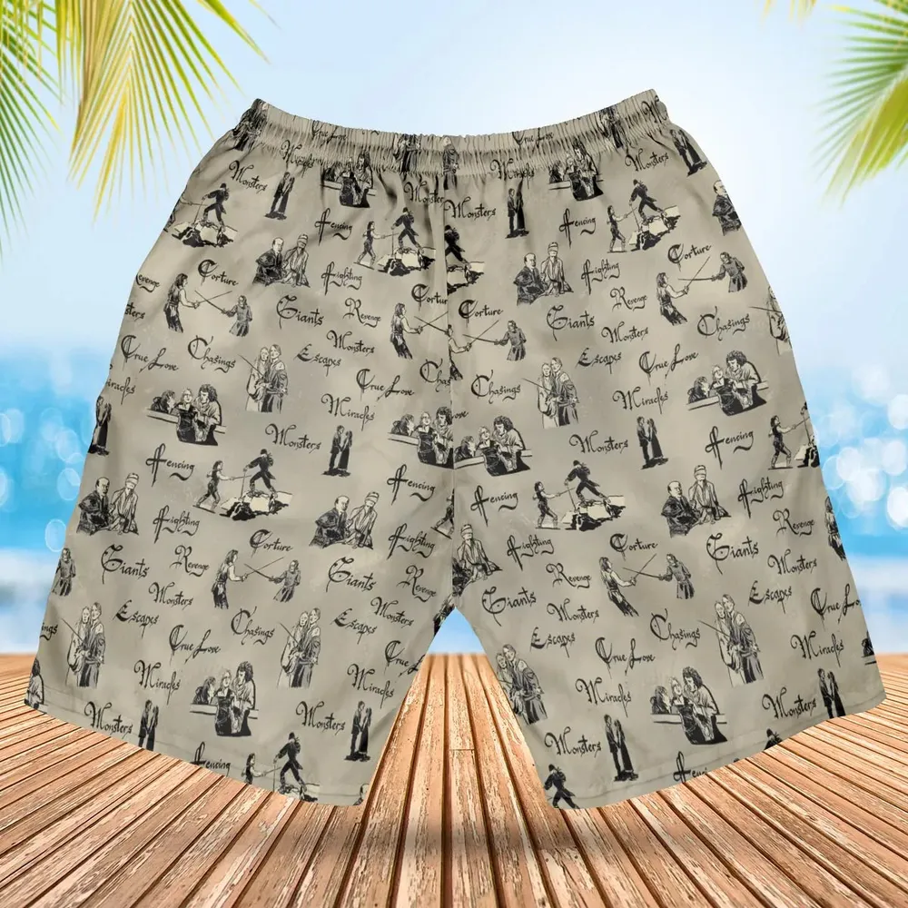 Hencing Fighting The Princess Bride Hawaiian Short - 2