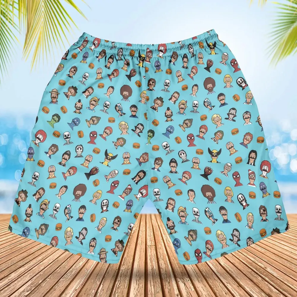 Many Faces of Bob's Burger Hawaiian Short - 2