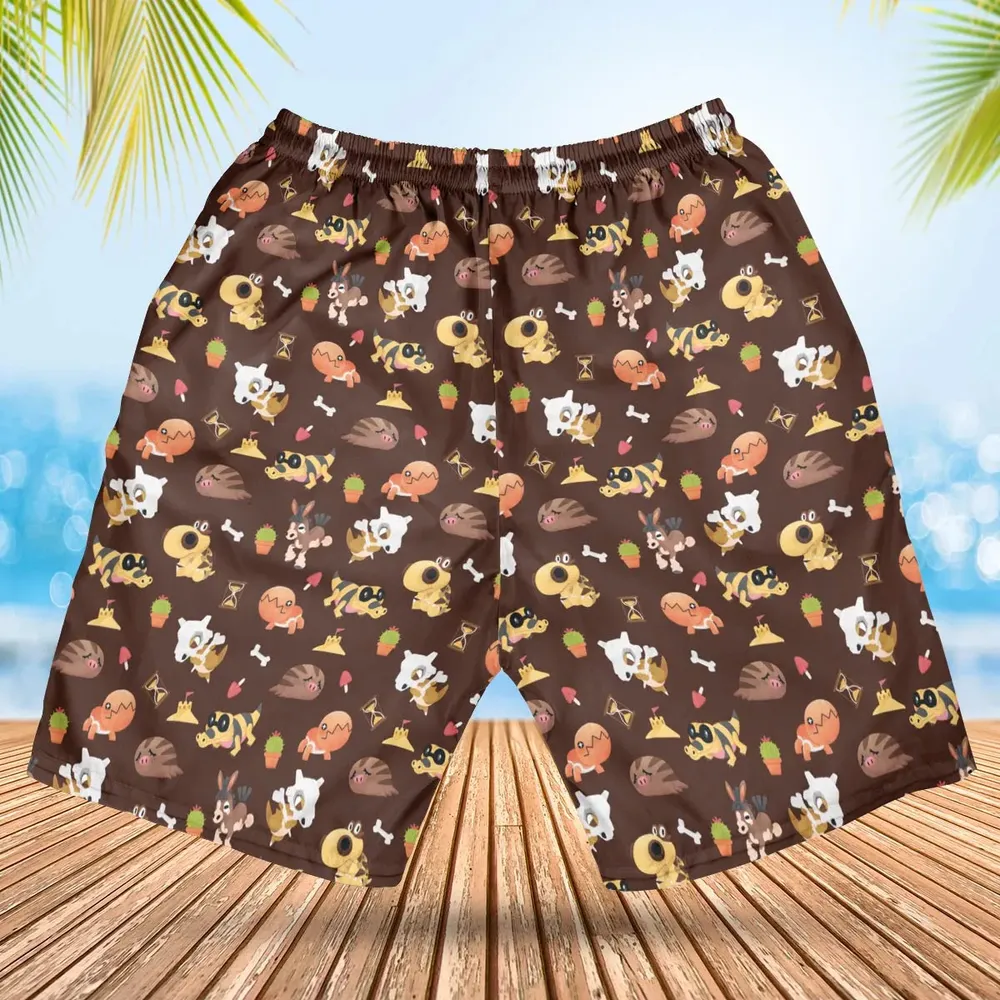 Ground Type Pokemon Pattern Hawaiian Short - 2