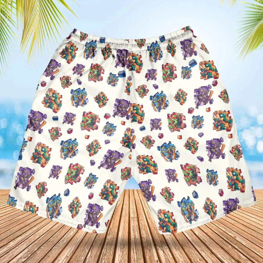 TMNT Break The Wall Hawaiian Short - 2