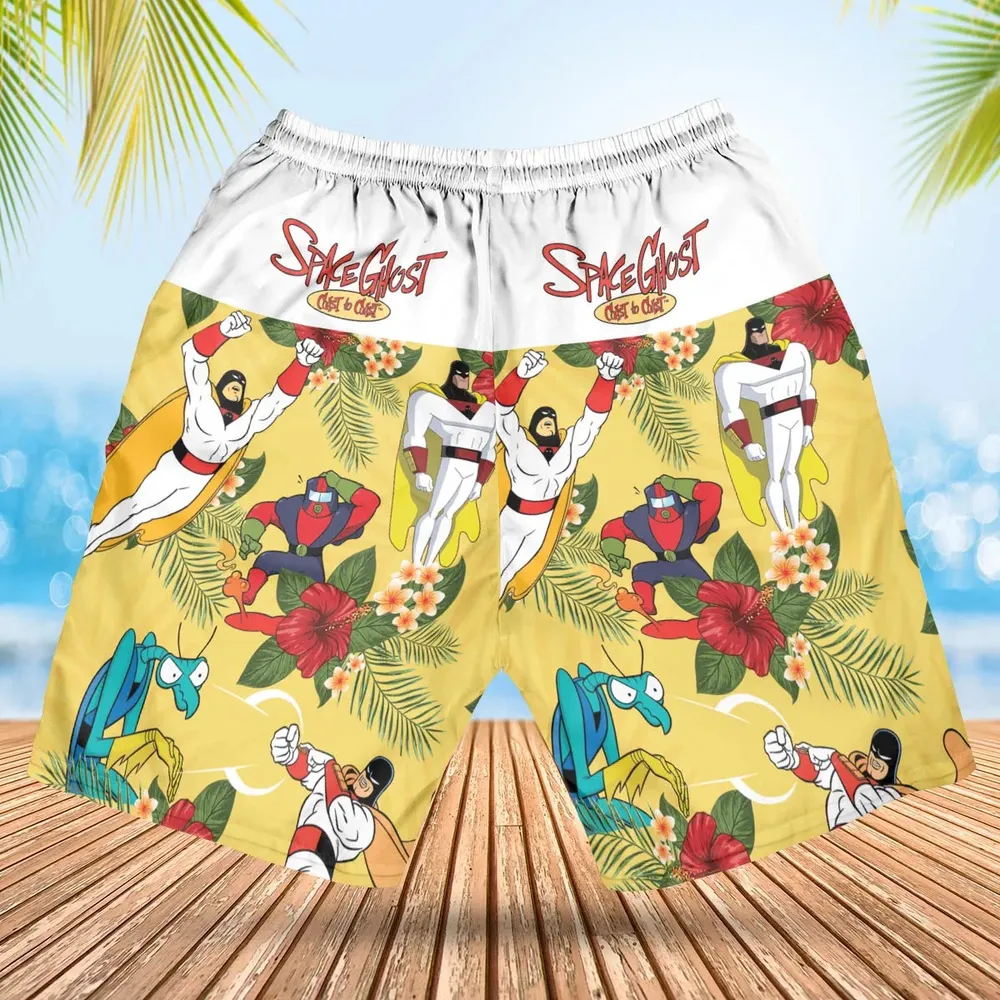 Space Ghost Coast to Coast Characters Hawaiian Short - 2