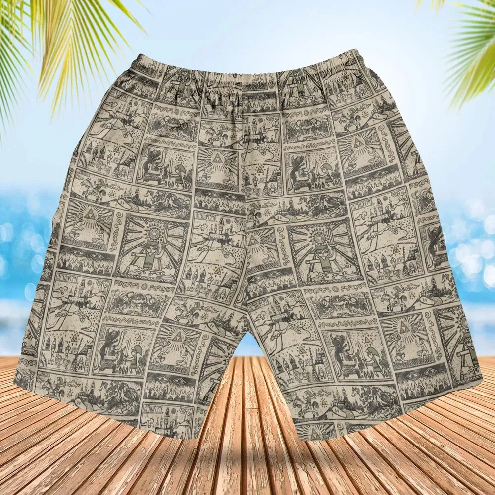 Zelda Story Of The Hero Time Legend Hawaiian Short - 2