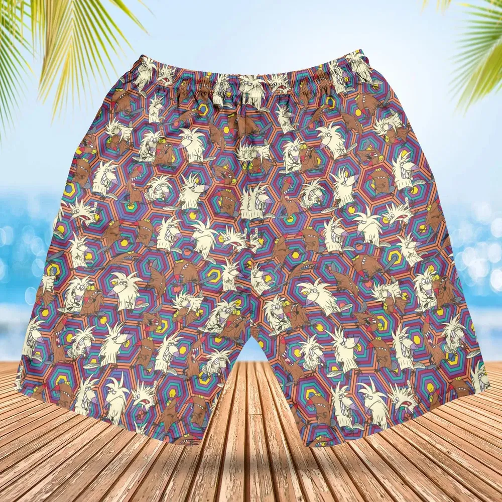 The Angry Beavers Pattern Hawaiian Short - 2