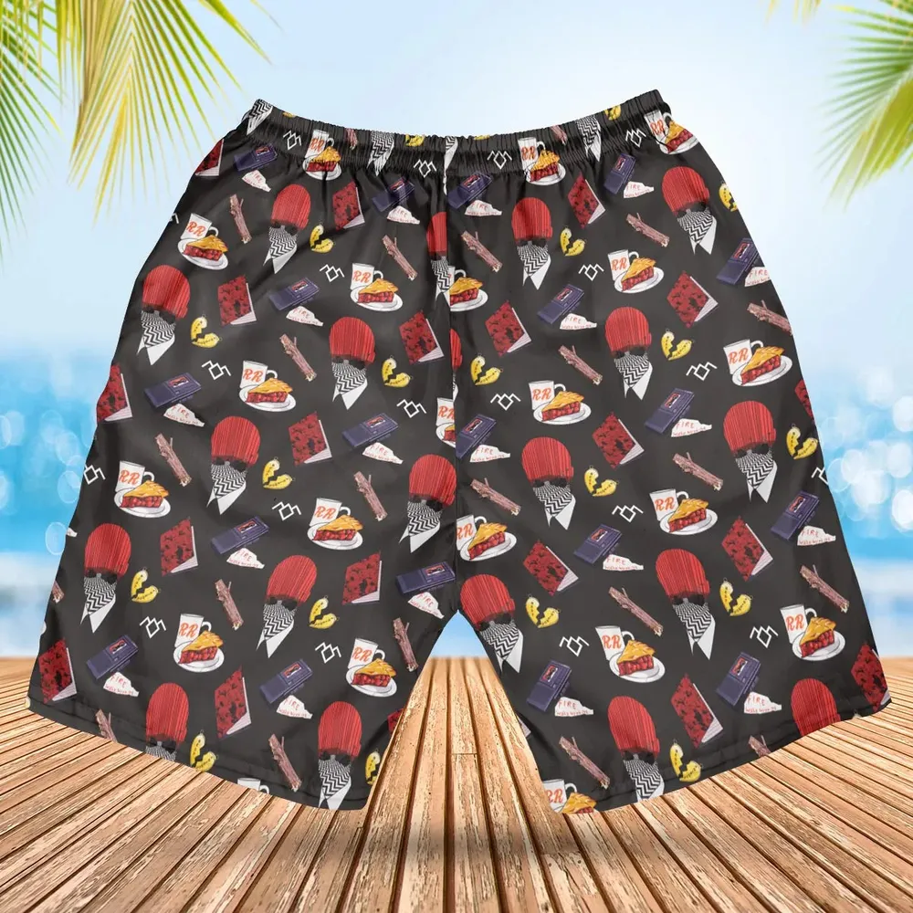 Twin Peaks Pattern Hawaiian Short - 2