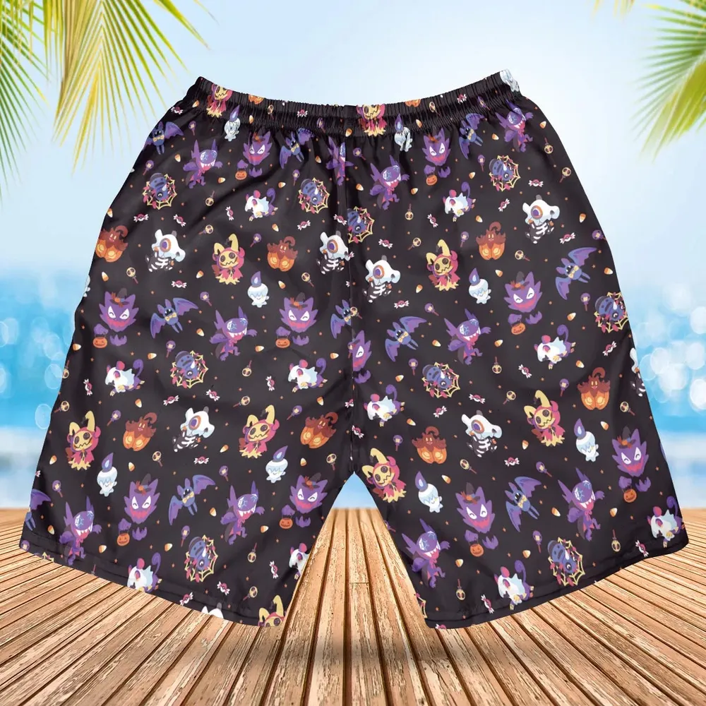 Trick or Treat Poke'ween Pokemon Hawaiian Short - 2