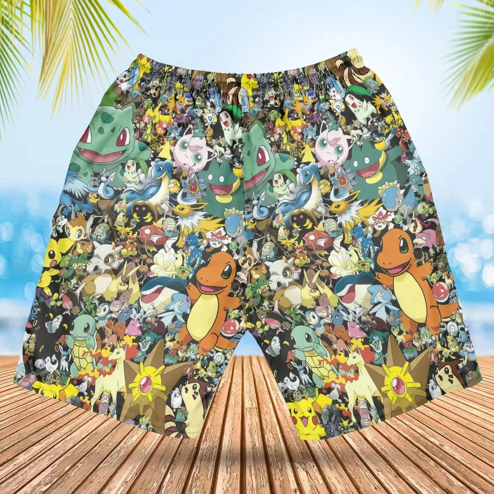 Gotta Catch 'em all Pokemon Hawaiian Short - 2