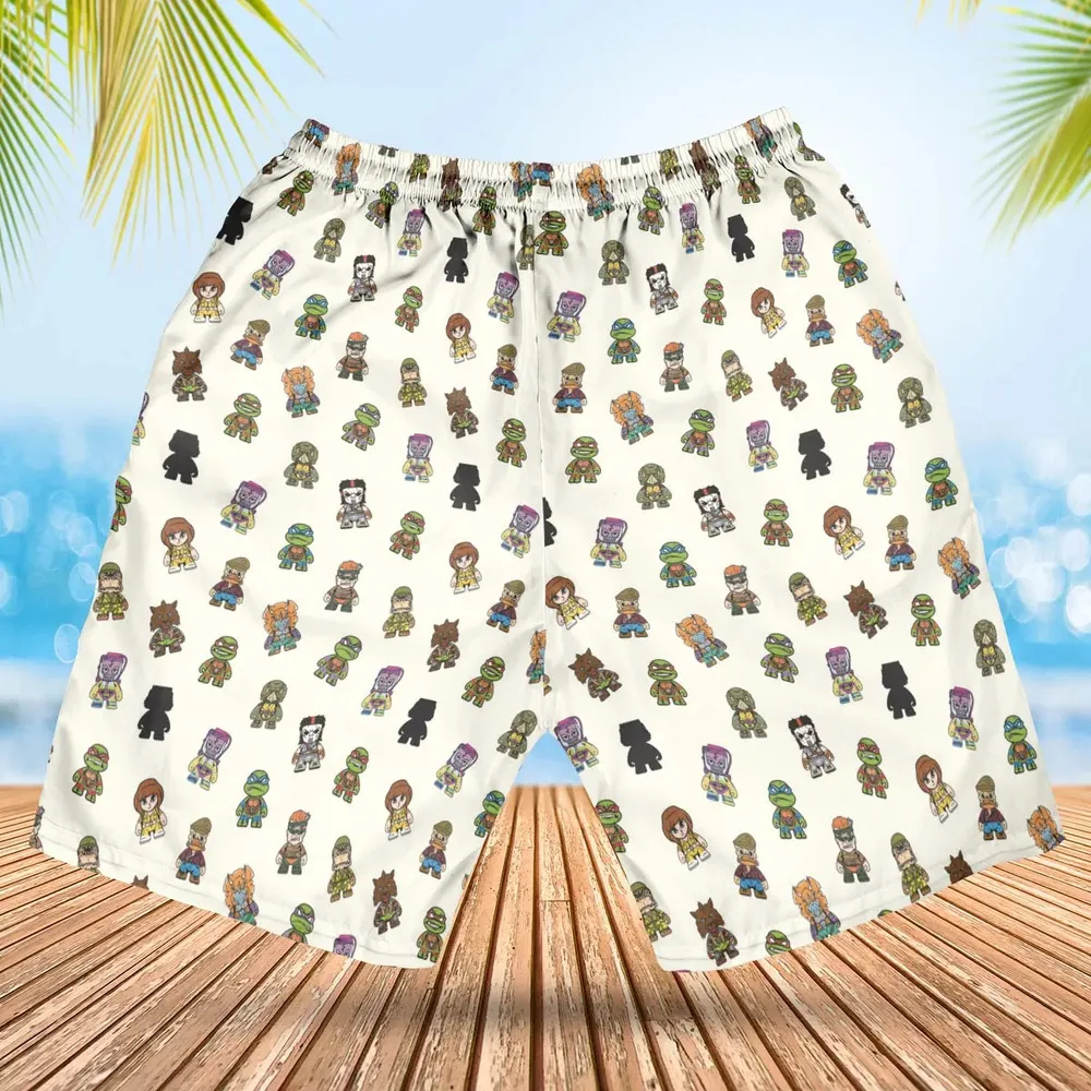 Teenage Mutant Ninja Turtles in Kidrobot style Hawaiian Short - 2