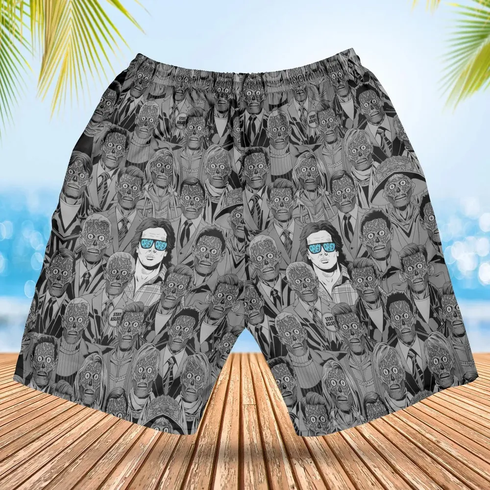 Obey Consume They Live Hawaiian Short - 2