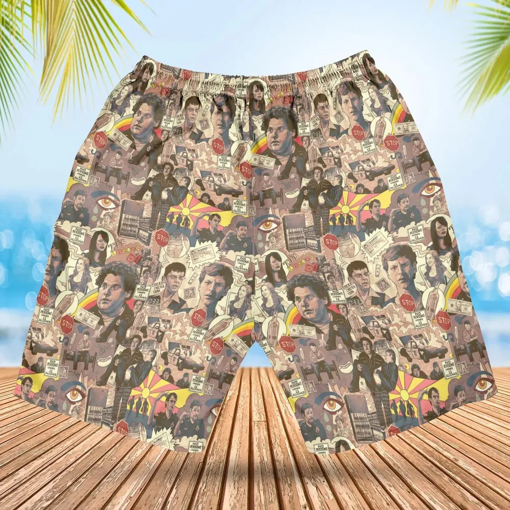 Retro Art Buddies Superbad Hawaiian Short - 2