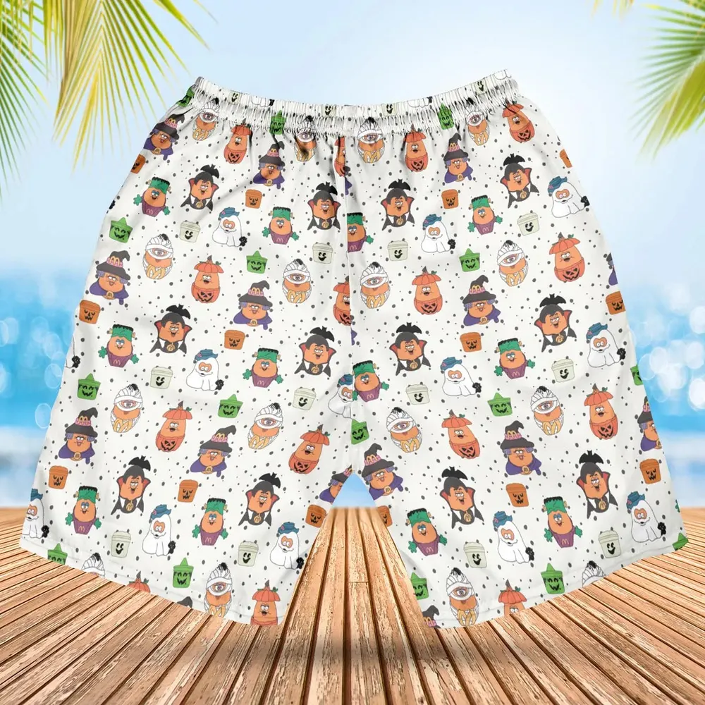 Memorable Friends McNugget Buddies Mcdonalds 1992 Hawaiian Short - 2