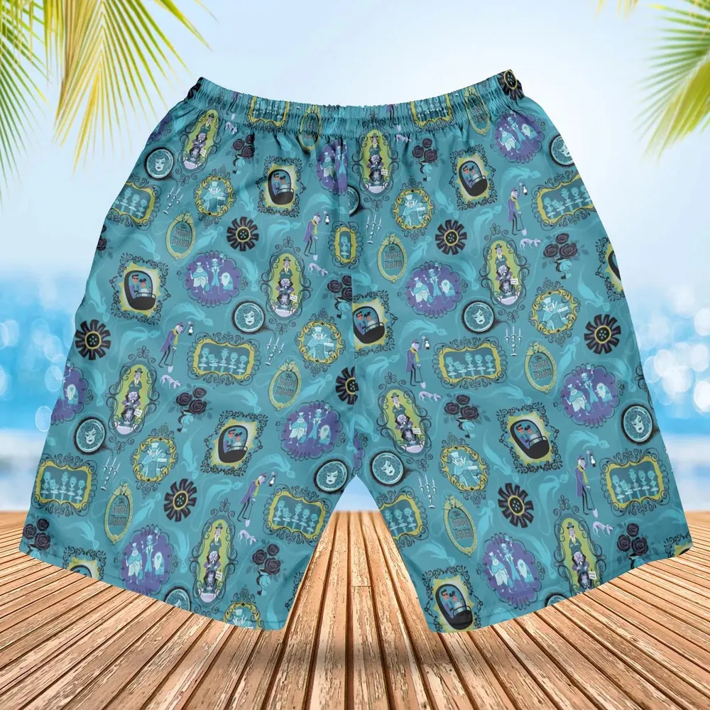 Haunted Mansion Pattern Hawaiian Short - 2
