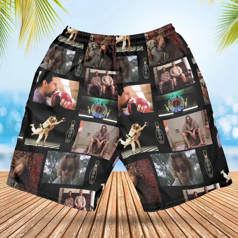 The Big Lebowski Famous Scenes Hawaiian Short - 2