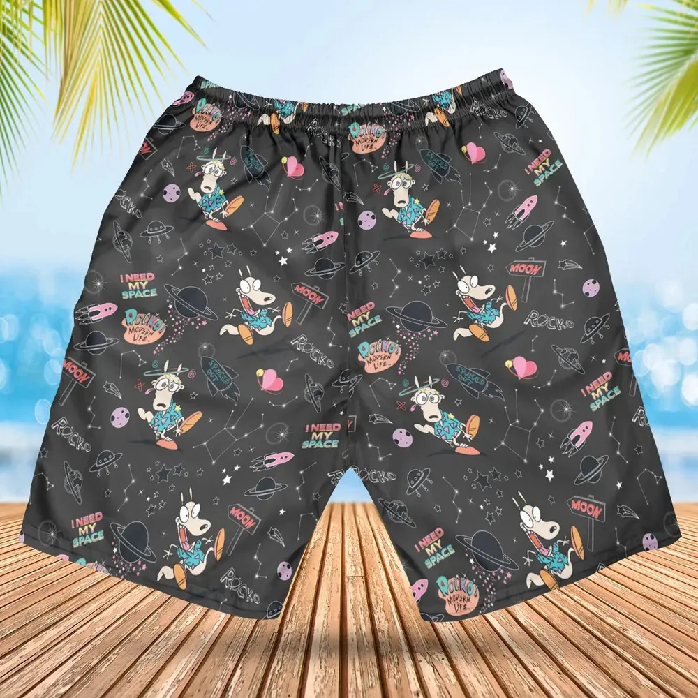 Rocko Space Out Rocko's Modern Life Hawaiian Short - 2