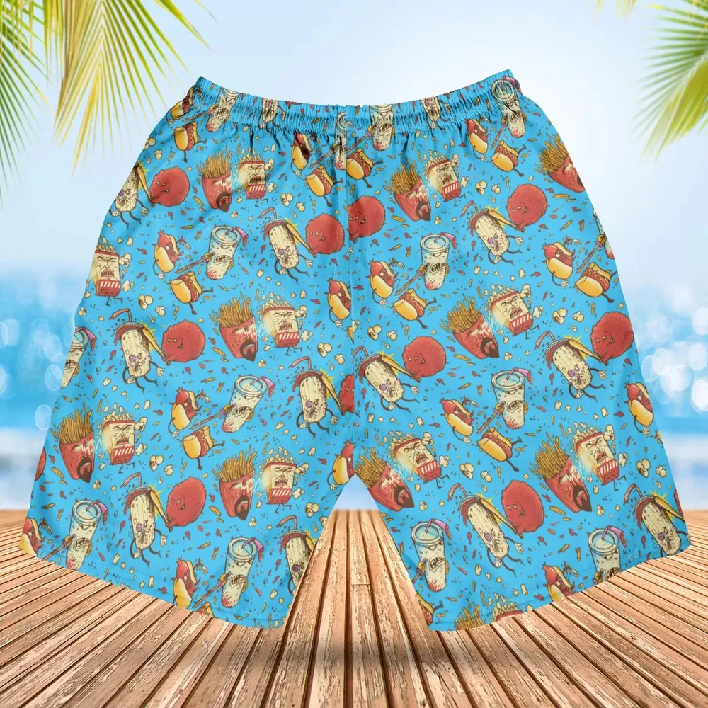 Fight! Aqua Teen Hunger Force Hawaiian Short - 2