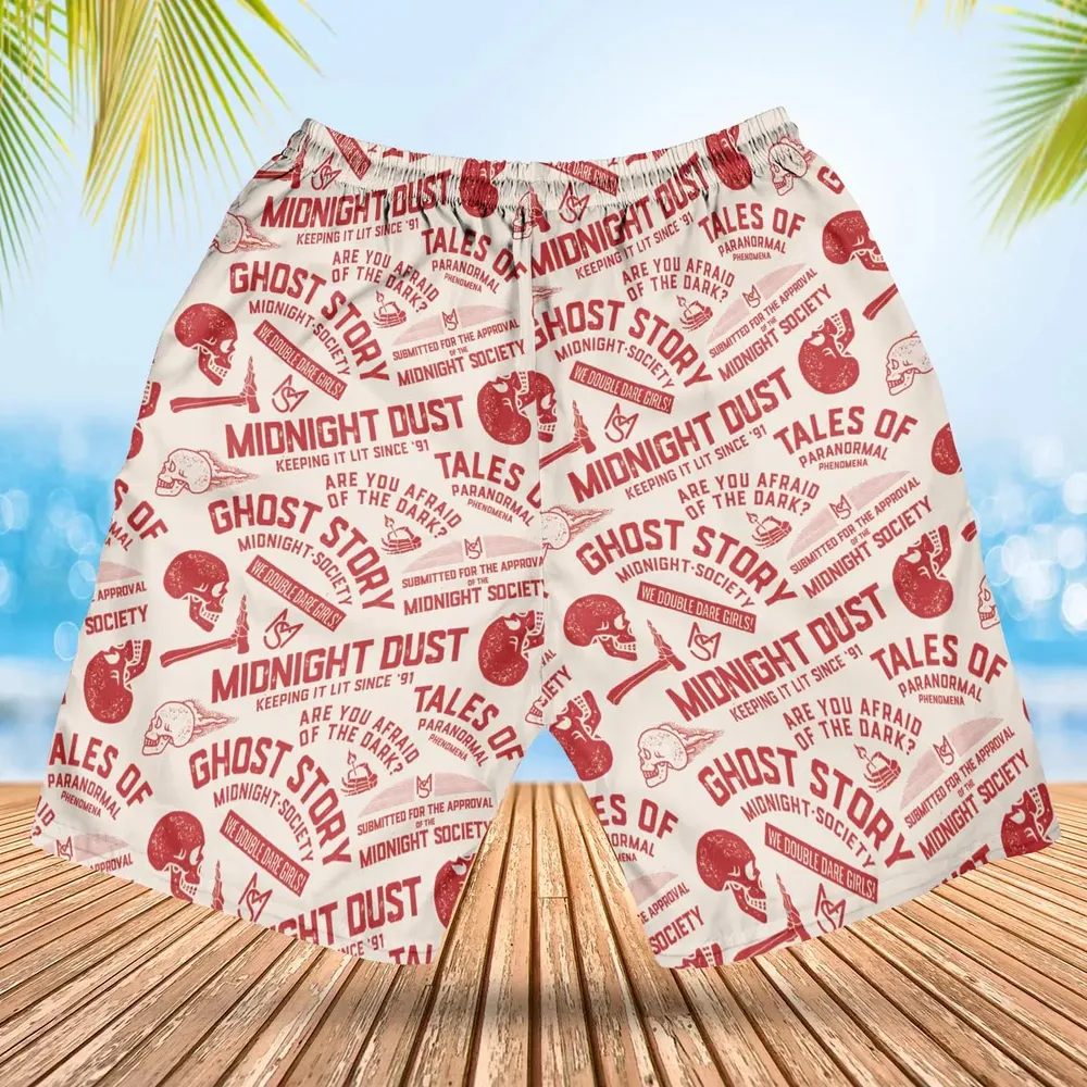Midnight Dust Are You Afraid Of Dark Hawaiian Short - 2