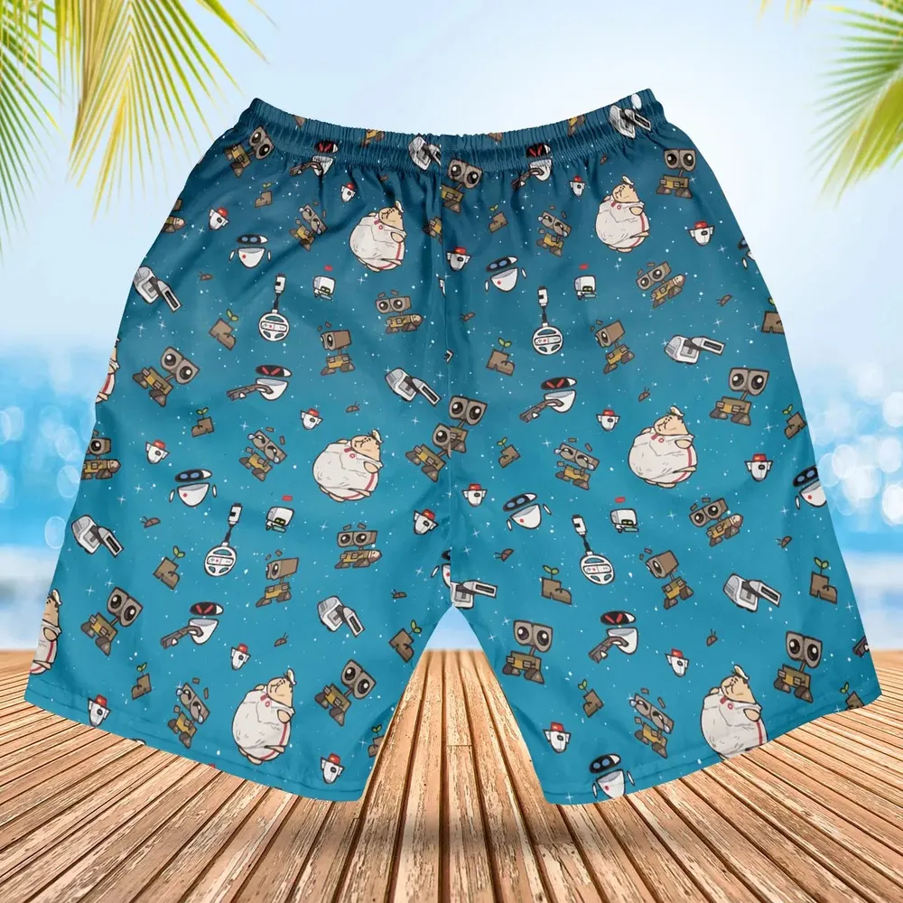 Space Vibes Wall-e Hawaiian Short - 2