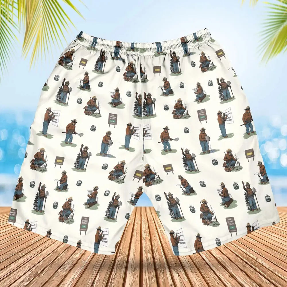 Smokey The Bear Hawaiian Short - 2