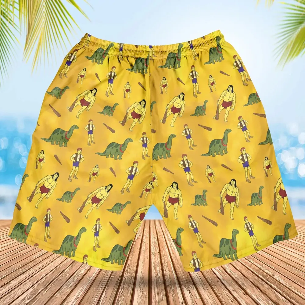 Dino Boy in the Lost Valley Hawaiian Short - 2