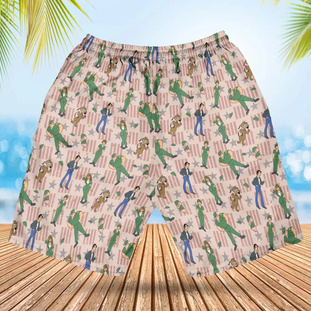 Laverne And Shirley with The Fonz Hawaiian Short - 2