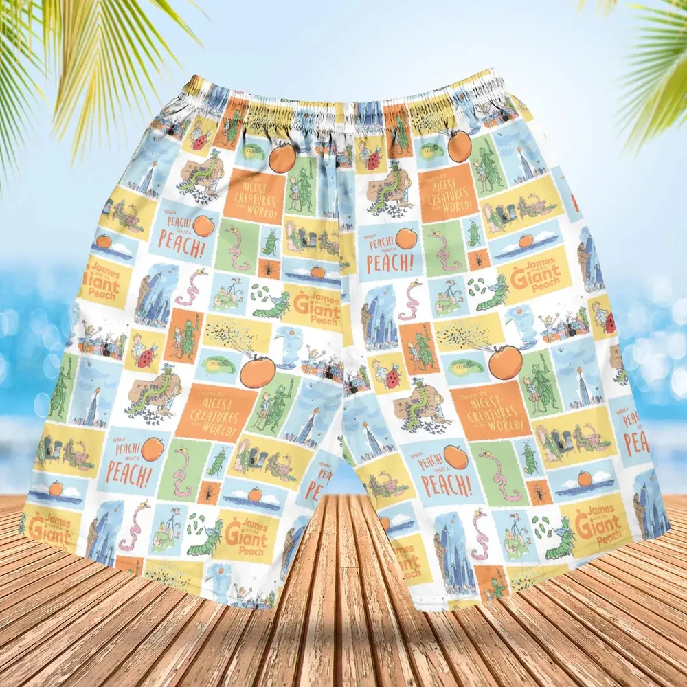 Children's Tales What A Peach James And The Giant Peach Hawaiian Short - 2