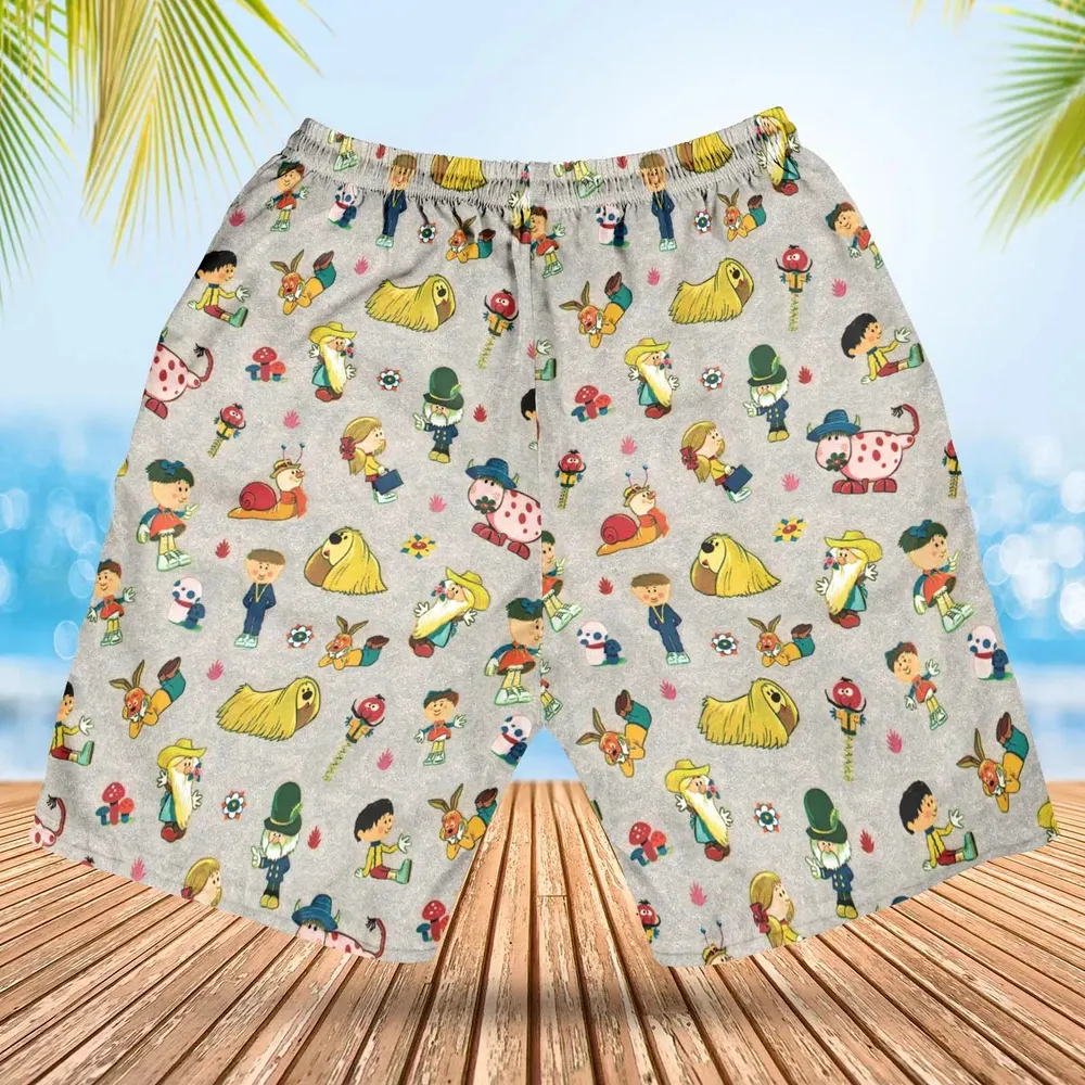The Magic Roundabout Characters Hawaiian Short - 2