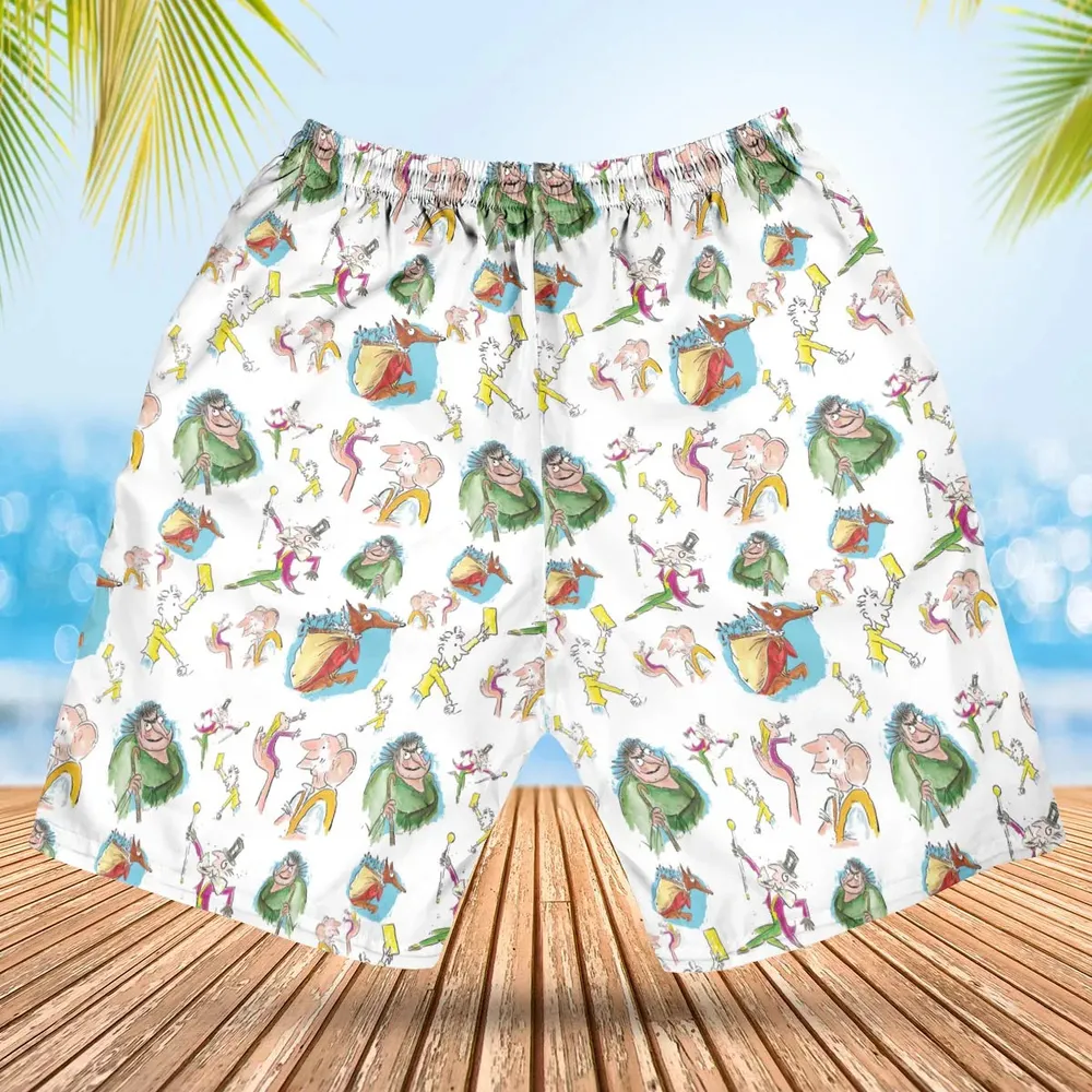 Roald Dahl Characters Hawaiian Short - 2