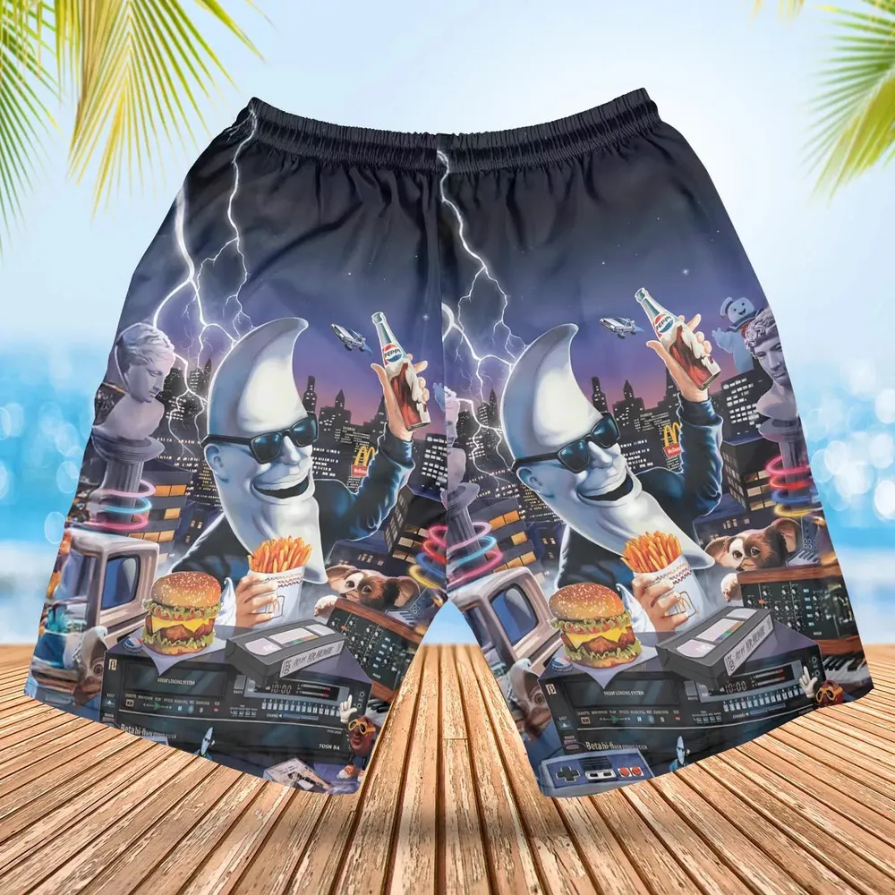 Retro Moon Mac Tonight Hawaiian Short - 2