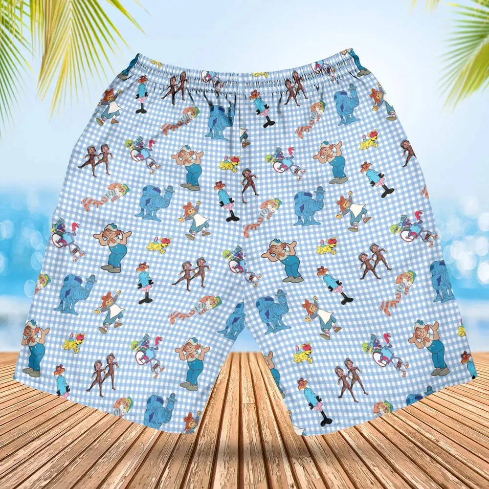 Wholesome Memories Stitched Raggedy Ann & Andy Hawaiian Short - 2