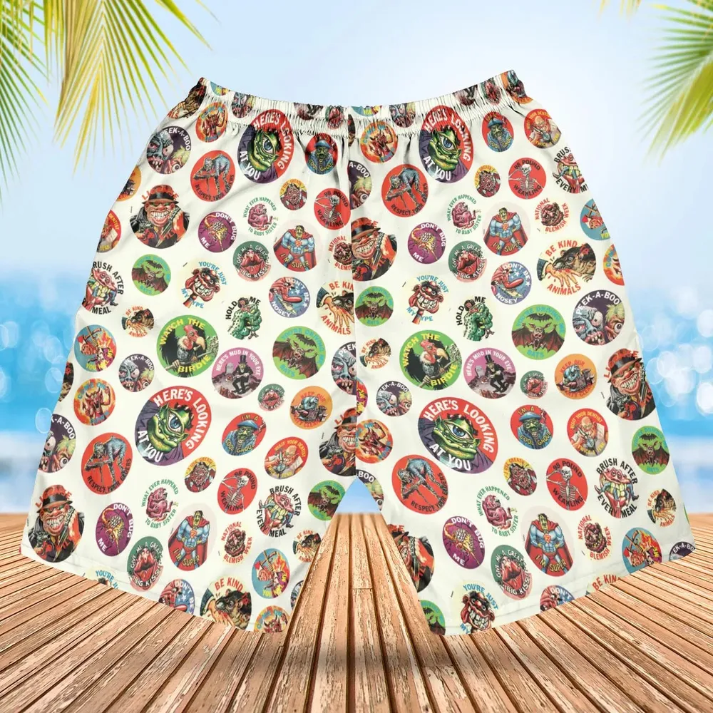 Nostalgic Memories Ugly Buttons Hawaiian Short - 2