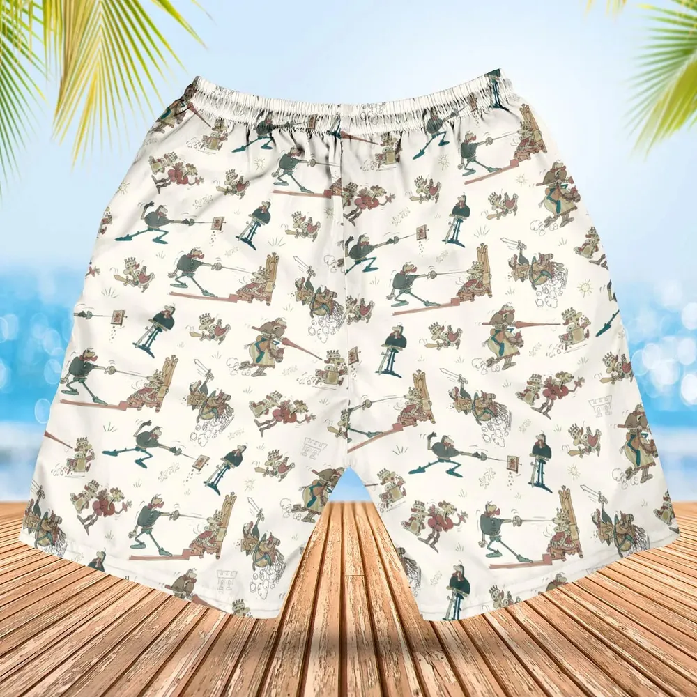 Cap'n Crunch And King Vitaman Character Hawaiian Short - 2
