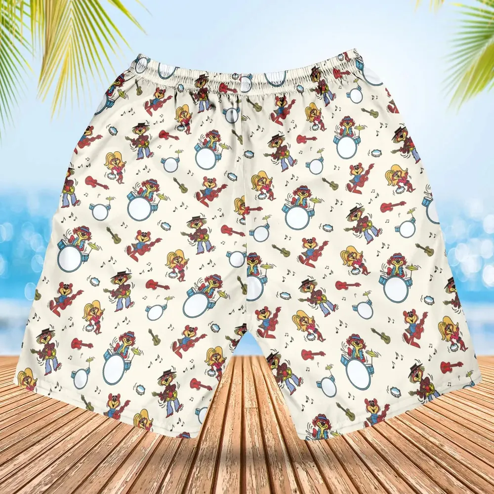 Cartoon band The Sugar Bears Hawaiian Short - 2