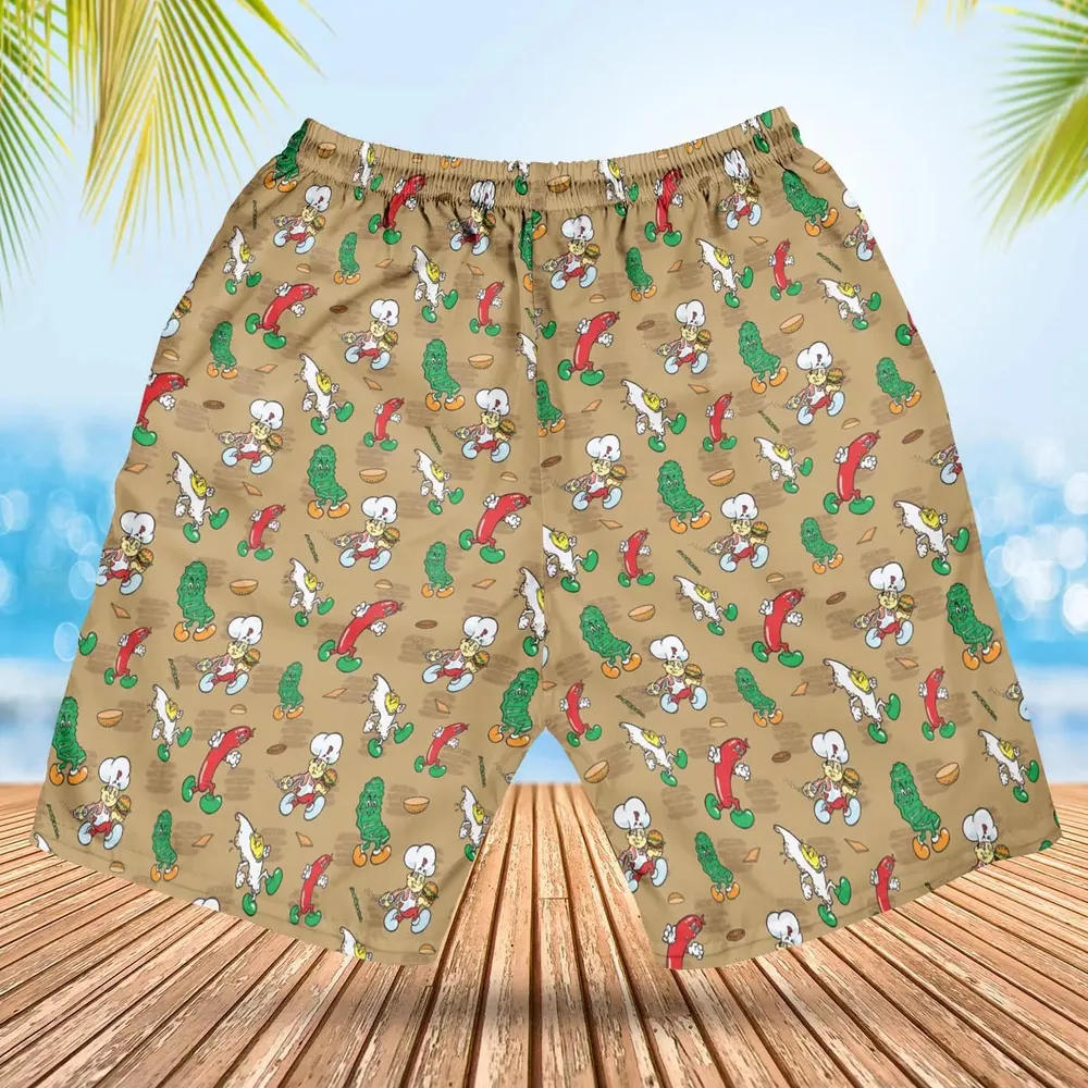 BurgerTime Arcade Hawaiian Short - 2