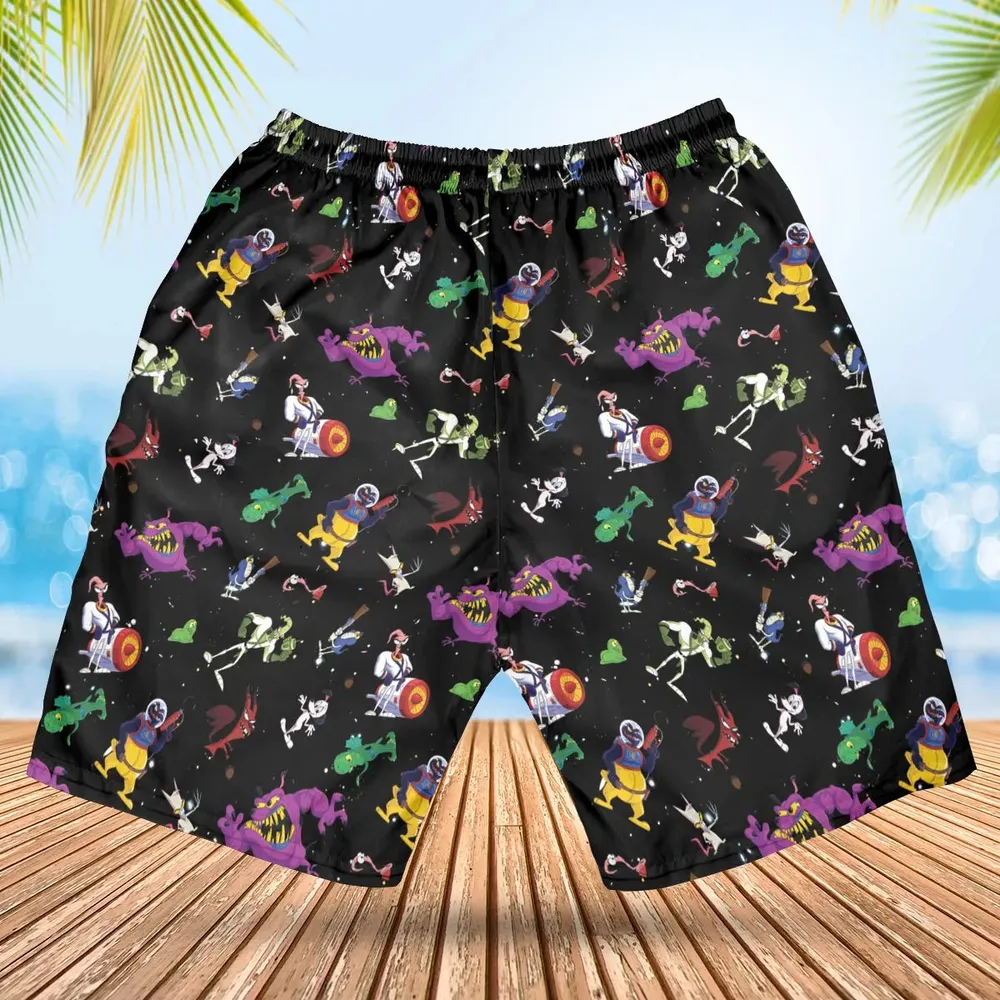 Earthworm Jim And Od Characters Hawaiian Short - 2