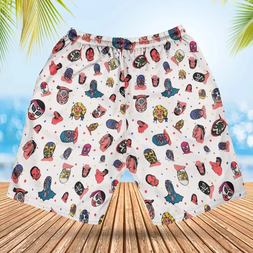 Lucha Libre Wrestling Hawaiian Short - 2