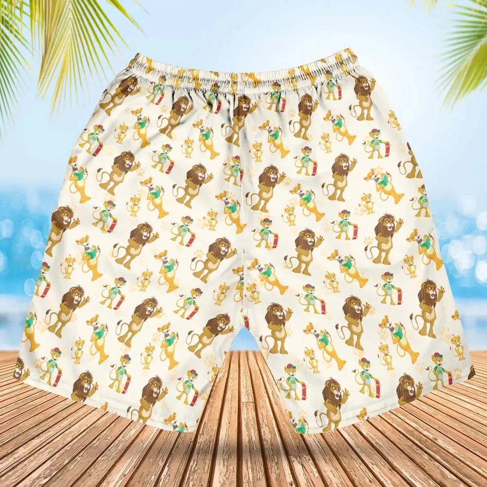 Between The Lions Characters Hawaiian Short - 2