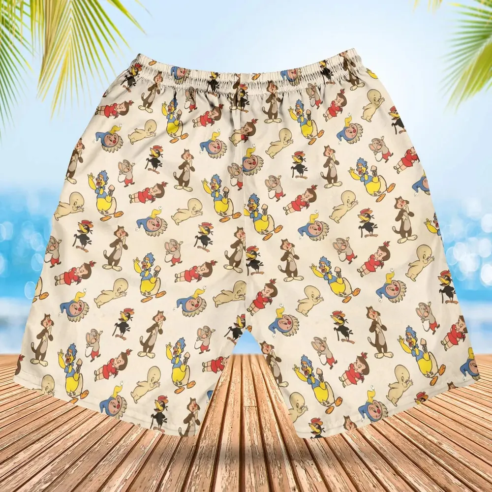 Harvey TV Stars Cartoon Characters Hawaiian Short - 2