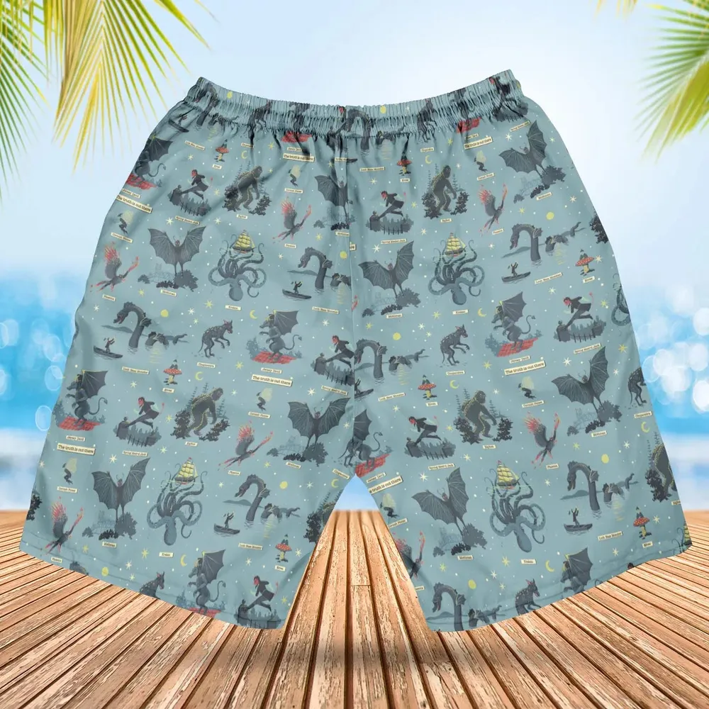 Paranormal Creatures Hawaiian Short - 2