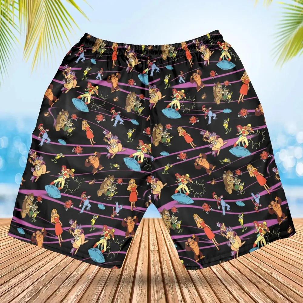Saturday Supercade Characters Hawaiian Short - 2