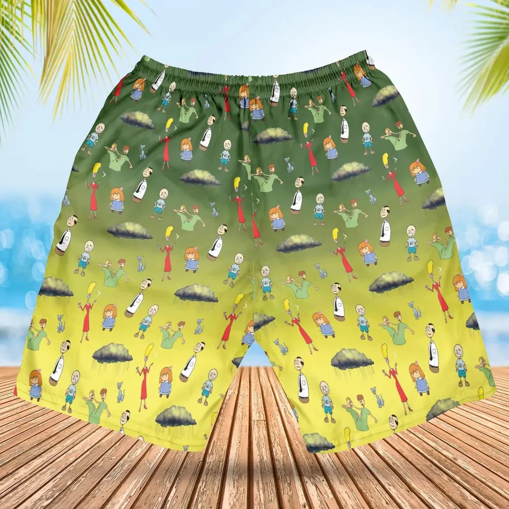 The Oblongs Retro TV Show Hawaiian Short - 2