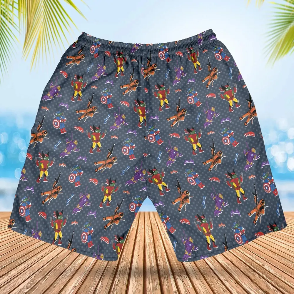 Super Turtles TMNT Hawaiian Short - 2